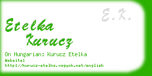 etelka kurucz business card